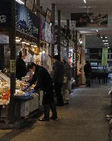 Aftermath of strong quake in Japan