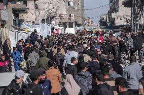 Funeral for Palestinians Killed - Gaza Airstrike