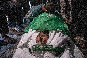 Funeral for Palestinians Killed - Gaza Airstrike