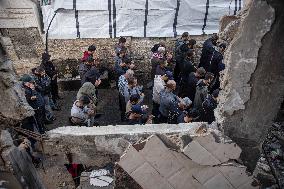 Funeral for Palestinians Killed - Gaza Airstrike