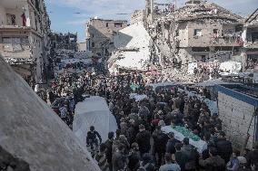Funeral for Palestinians Killed - Gaza Airstrike