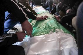 Funeral for Palestinians Killed - Gaza Airstrike