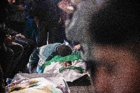 Funeral for Palestinians Killed - Gaza Airstrike