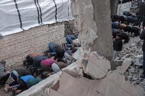 Funeral for Palestinians Killed - Gaza Airstrike