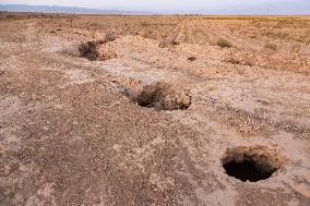 Subsidence in Neyshabur Iran