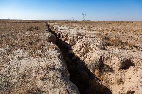 Subsidence in Neyshabur Iran