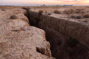 Subsidence in Neyshabur Iran