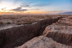 Subsidence in Neyshabur Iran