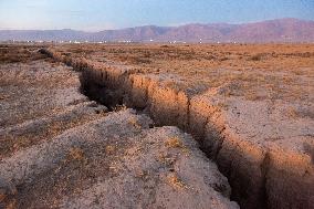 Subsidence in Neyshabur Iran