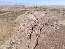 Subsidence in Neyshabur Iran