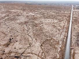 Subsidence in Neyshabur Iran