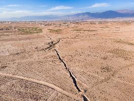Subsidence in Neyshabur Iran