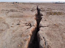 Subsidence in Neyshabur Iran