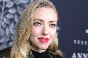 The Testament Of Ann Lee Premiere - LA