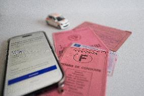 French Driving License Evolution Illustration - France