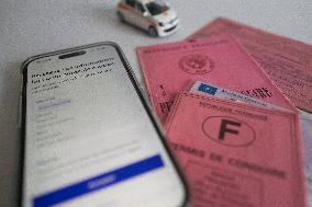 French Driving License Evolution Illustration - France