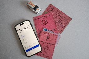 French Driving License Evolution Illustration - France