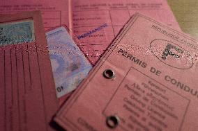 French Driving License Evolution Illustration - France