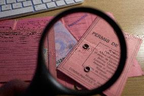 French Driving License Evolution Illustration - France