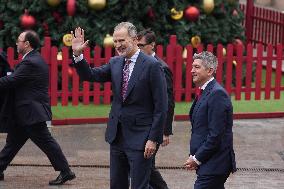 The King Visits L'Hospitalet de Llobregat - Spain