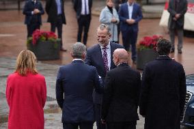 The King Visits L'Hospitalet de Llobregat - Spain