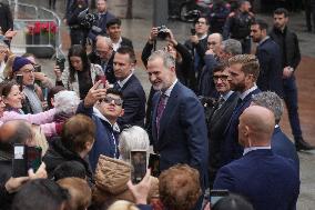 The King Visits L'Hospitalet de Llobregat - Spain