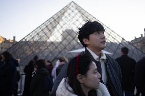 Louvre Museum workers on strike- Paris