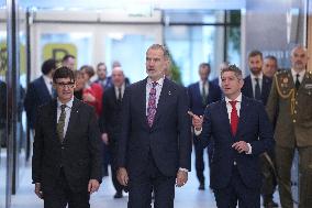 The King visits L'Hospitalet de Llobregat for the 100th anniversary of the city