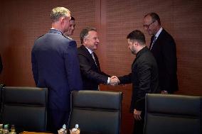 Meeting Between Zelensky and US Envoy in Berlin - Germany