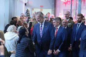 The King Visits L'Hospitalet de Llobregat - Spain