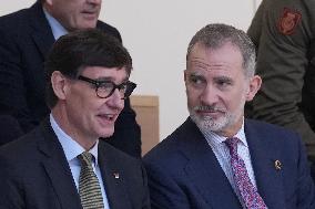 The King Visits L'Hospitalet de Llobregat - Spain