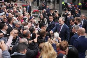 The King Visits L'Hospitalet de Llobregat - Spain