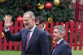 The King Visits L'Hospitalet de Llobregat - Spain