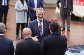 The King Visits L'Hospitalet de Llobregat - Spain