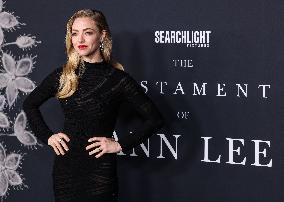 The Testament Of Ann Lee Premiere - LA