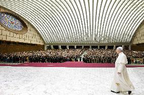 Pope Leo XIV Audience With Donors of the Christmas Tree and Nativity - Vatican