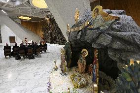 Pope Leo XIV Audience With Donors of the Christmas Tree and Nativity - Vatican