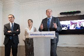 Les Republicains No to Mercosur Press Conference - Paris