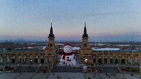 Giant Snowman of Harbin - China