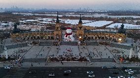 Giant Snowman of Harbin - China