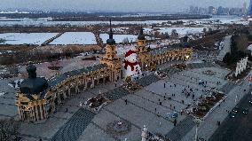 Giant Snowman of Harbin - China