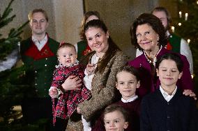 SWEDEN ROYAL PALACE CHRISTMAS TREES