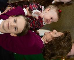 SWEDEN ROYAL PALACE CHRISTMAS TREES