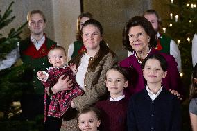 SWEDEN ROYAL PALACE CHRISTMAS TREES