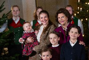 SWEDEN ROYAL PALACE CHRISTMAS TREES