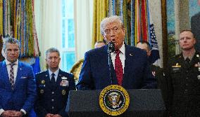 Trump Announces Border Defense Medals