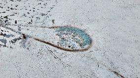 Ice Collection at Gaojia Lake