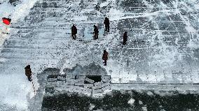 Ice Collection at Gaojia Lake