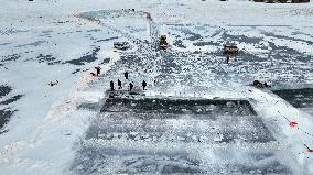 Ice Collection at Gaojia Lake