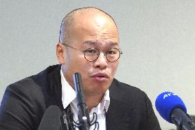 Jimmy Lai's son meets press after conviction